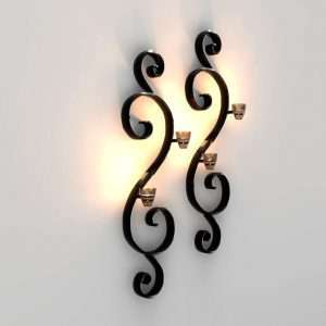 Wall mount candle holder